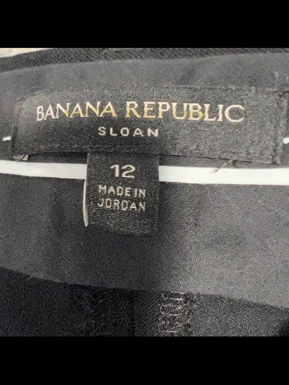 Banana Republic Sloan Pants Womens 12 Black Ankle Length Crop Dress Casual - Picture 2 of 4